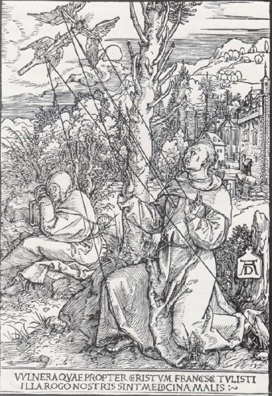 Albrecht Durer St.Francis Receiving the Stigmata Norge oil painting art